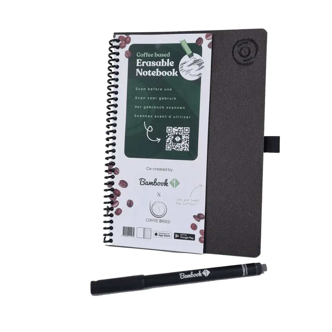 Coffee Based × Bambook – Herschrijfbaar notitieboek