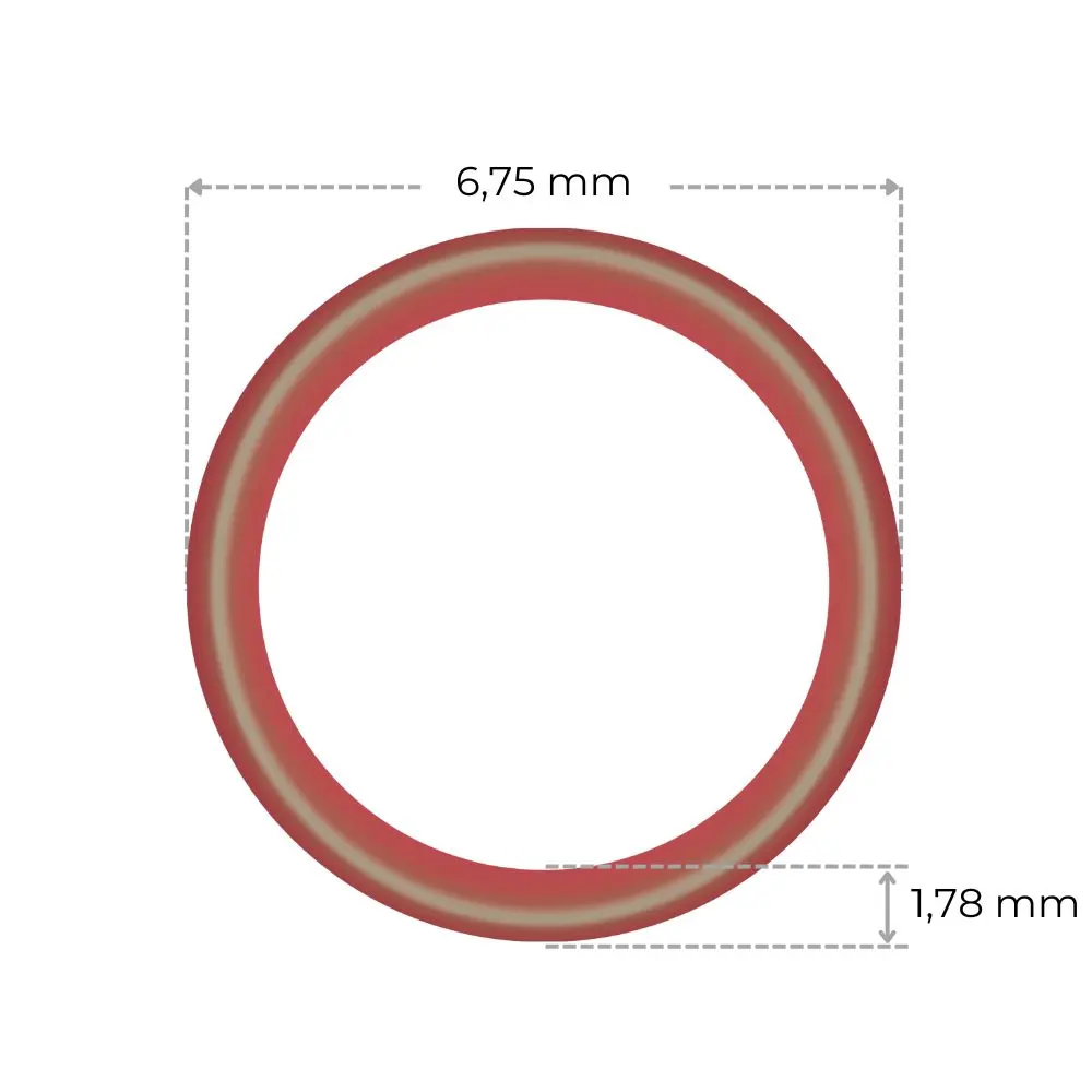 JURA O-ring silicone Ø6,75 x 1,78 mm